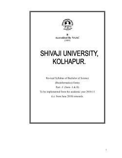 Bio-Informatics (Sem.I II)