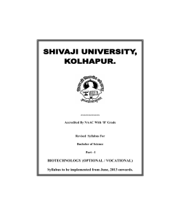 Bio-Technology (Optional / Vocational)