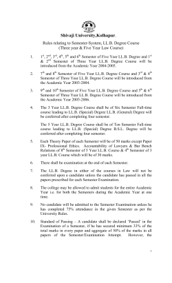 Ist yr. of 3yr. Law IIIrd yr. of 5yr. Law
