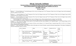 Letter Rules of LL.B. (Sem.)