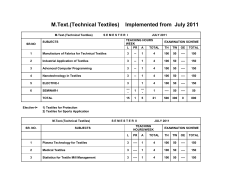 M. Text. (Technical Textile)