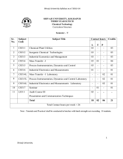 Chemical Technology