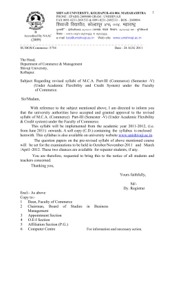 M.C.A. (Cr.Sys.)Sem. V-VI