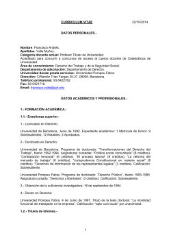 Curr&iacute;culum