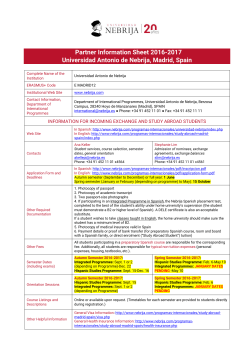 Universidad Nebrija General Information Sheet 2016-2017.pdf