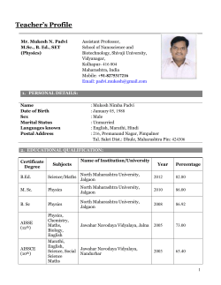 Mr. M. N. Padvi