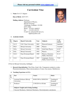 Dr. K.Y Rajpure
