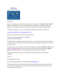 Important Course Evaluation Information