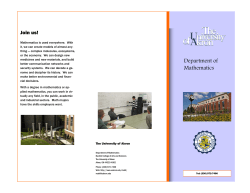 Department brochure