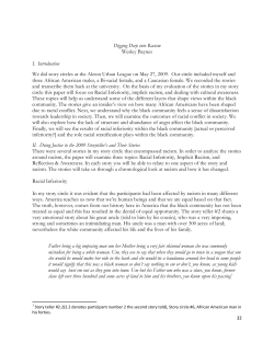 Digging Deep into Racism