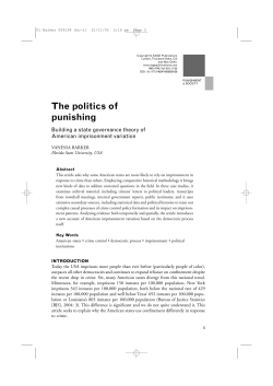 The Politics of Punishing