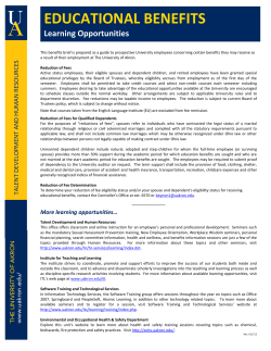 Educational Benefits