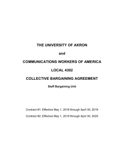 Collective Bargaining Agreement (SBU)