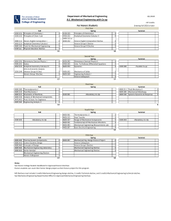 Honors Bachelor of Science in Mechanical Engineering with Co-op (pdf)