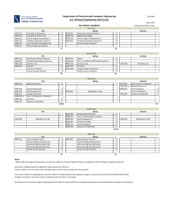 Honors Bachelor of Science in Electrical Engineering with Co-op (pdf)