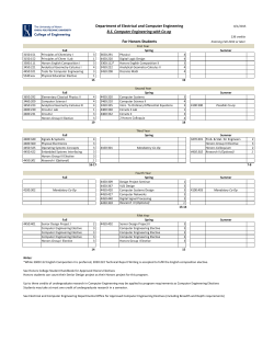 Honors Bachelor of Science in Computer Engineering with Co-op (pdf)