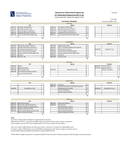 Honors Bachelor of Science in Biomedical Engineering (Instrumentation, Signals and Imaging) with Co-op (pdf)