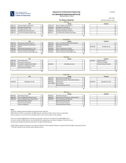 Honors Bachelor of Science in Biomedical Engineering (Biomechanics) with Co-op (pdf)