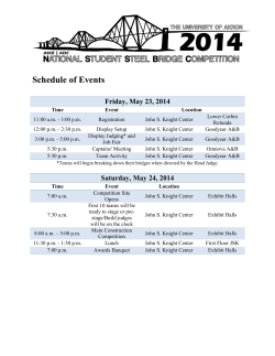 Competition Schedule