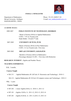 Miss. S. S. Mitragotri