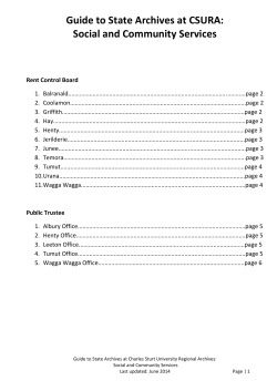 Social and Community Services