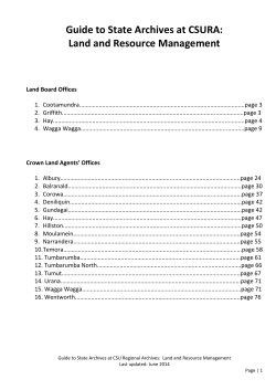 Land and Resource Management