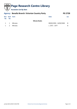 Accession list is available