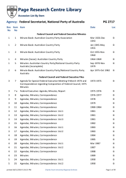 Accession list is available