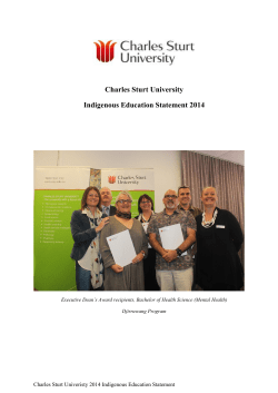 Indigenous Education Statement - Charles Sturt University 2014