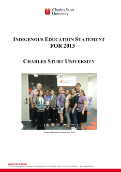 Indigenous Education Statement - Charles Sturt University 2013