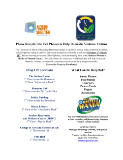 Idle Cell Phone Collection to Help Domestic Violence Victims 'New'