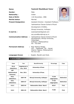 Mr. Santosh Sutar