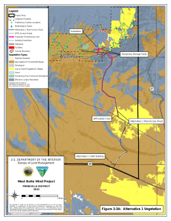 Appendix A, Figure 3-3A: Alternative 1, Vegetation