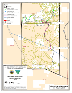 Appendix A, Figure 3-1A: Alternative 1, Soil Mapping Units