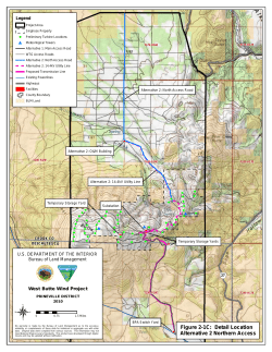 Appendix A, Figure 2-1C: Detail Location, Alternative 2, Northern Access