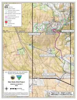 Appendix A, Figure 2-1A: Detail Location, Alternative 1, Southern Access