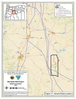 Appendix A, Figure 1-1: General Project Location