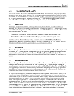 Sec. 3.15 Public Health and Safety