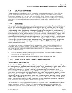 Sec. 3.10 Cultural Resources