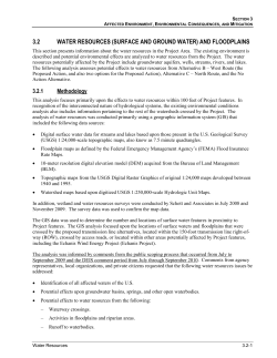 Sec. 3.2 Water Resources
