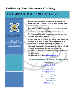 Internship flier