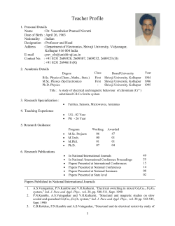 Dr. P. N. Vasambekar
