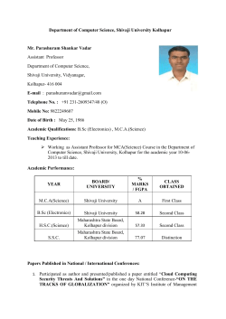 Shri. P. S. Vadar