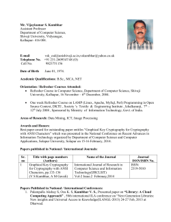 Shri. V. S. Kumbhar
