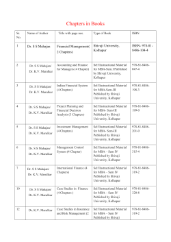 Chapters in Books