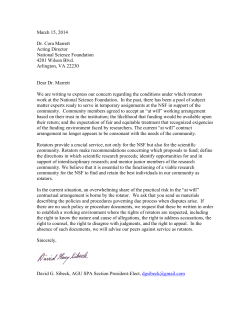 The 15 March letter