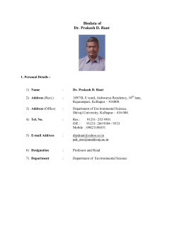 Dr. P.D. Raut