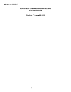 Graduate Hand book