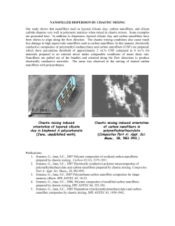 Chaotic mixers for nanofiller dispersion