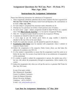 M.Com Part II Sem IV